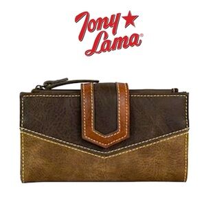 NWT - TONY LAMA brown wallet